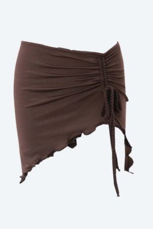 Ruched Mini Skirt