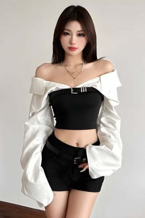 Shirt Corset Top
