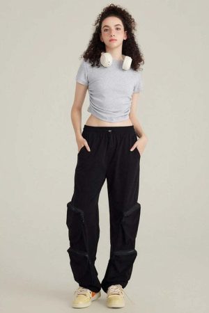 Side Ruched Crop Top