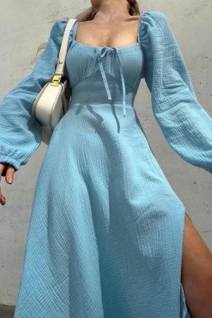 Slit Midi Dress