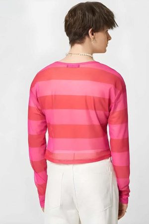 Soft Boy Heart Cut Out Crop Top