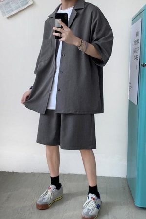 Soft Boy Shirt and Shorts Two Piece Set
