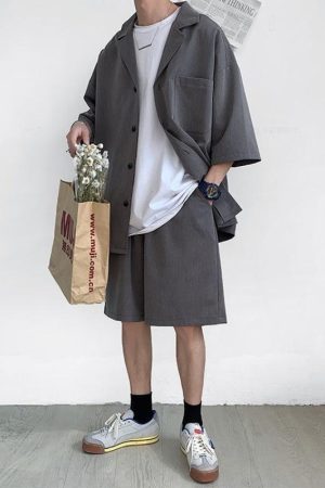 Soft Boy Shirt and Shorts Two Piece Set