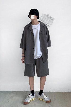 Soft Boy Shirt and Shorts Two Piece Set