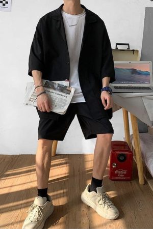 Soft Boy Shirt and Shorts Two Piece Set