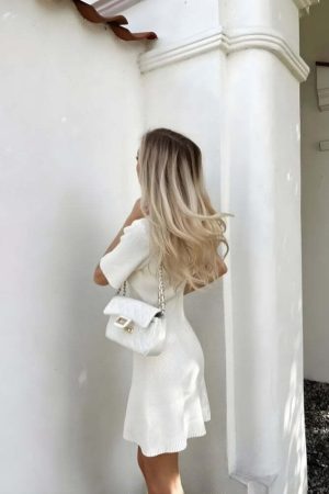 Soft Girl Button Up Mini Dress