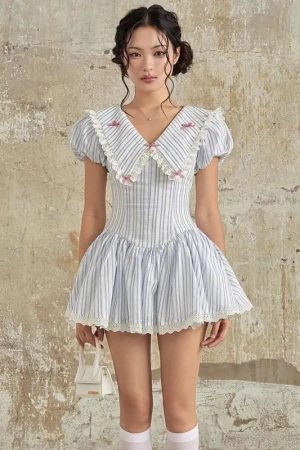 Soft Girl Chelsea Collar Mini Dress