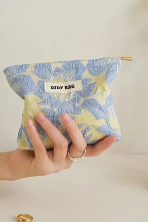 Soft Girl Floral Mini Makeup Bag