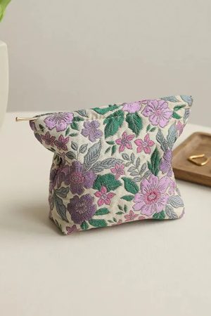 Soft Girl Floral Mini Makeup Bag