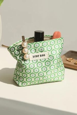 Soft Girl Floral Mini Makeup Bag