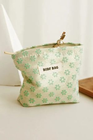 Soft Girl Floral Mini Makeup Bag