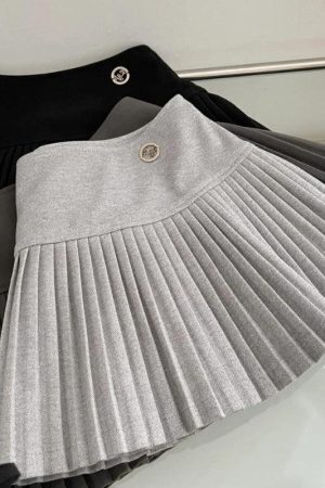 Soft Girl Pleated High Rise Mini Skort