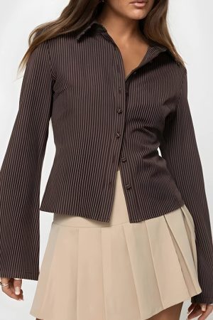 Striped Button Down Shirt