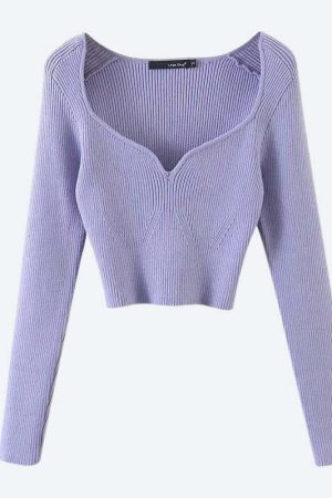 Sweetheart Neckline Corduroy Crop Top