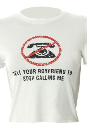 Tell Your Boyfriend Crop Top
