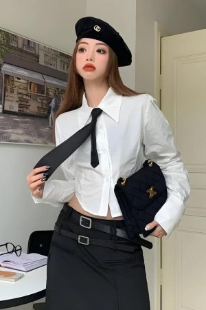 Tie Crop Shirt