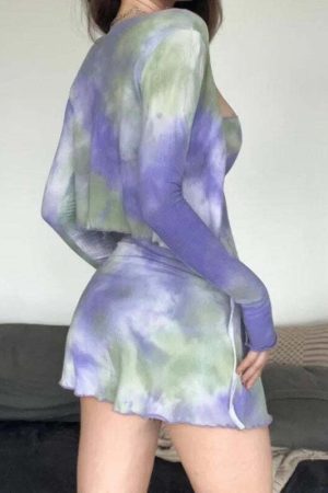 Tie Dye Bolero Mini Dress