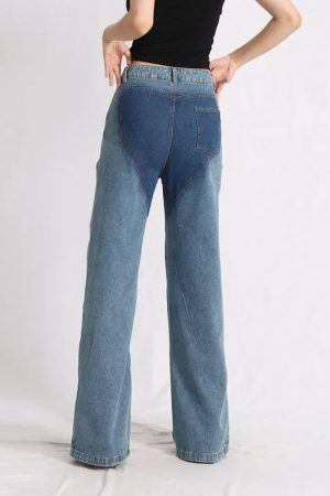 Two Different Denim Cut Out Jeans