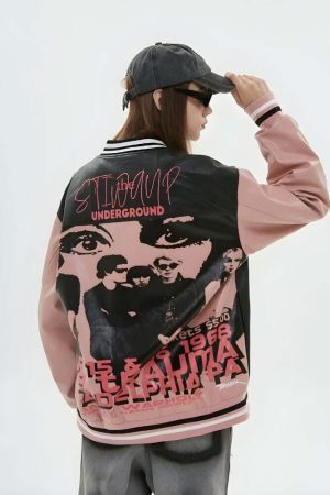 Vintage Grunge 1968 Varsity Jacket