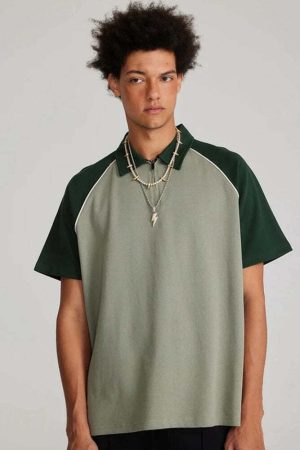 Vintage Half Zip-Up Polo Tee
