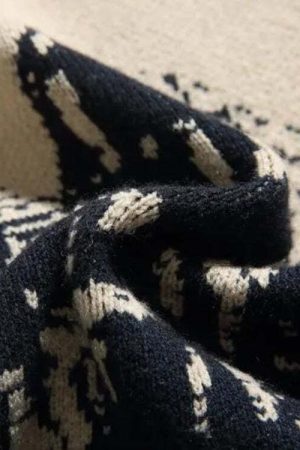 Vintage Mountain Knitted Sweater