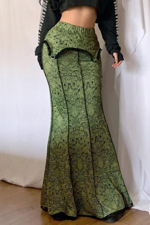 Vintage Slim Fit Maxi Skirt