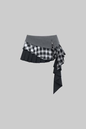 WARDEN EDGE Asymmetrical Layered Skirt