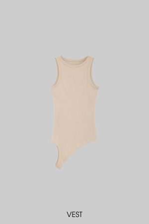 WARDEN EDGE Asymmetrical vest with skirt & pleated skirt set