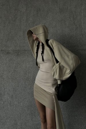WARDEN EDGE Asymmetrical vest with skirt & pleated skirt set