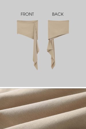 WARDEN EDGE Asymmetrical vest with skirt & pleated skirt set