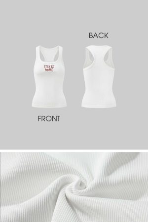 WARDEN EDGE Cropped Ribbed Tank Top