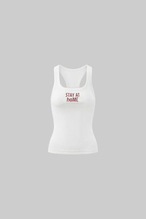 WARDEN EDGE Cropped Ribbed Tank Top