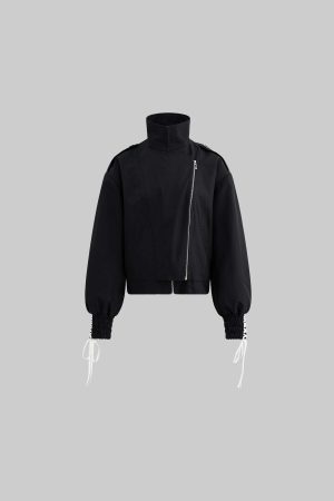 WARDEN EDGE Cuffed Drawstring Sleeve Jacket