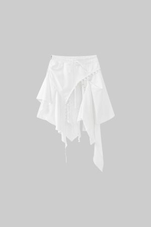 WARDEN EDGE Deconstructed Layered Midi Skirt