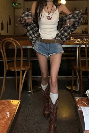 WARDEN EDGE Deconstructed Plaid Shirt