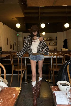 WARDEN EDGE Deconstructed Plaid Shirt