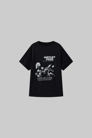 WARDEN EDGE Distressed Graphic Oversized Tee