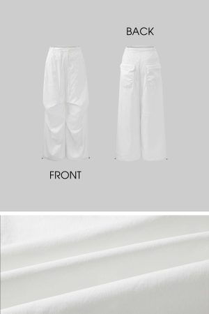 WARDEN EDGE Drawstring Cargo Trousers with Sculpted Volume