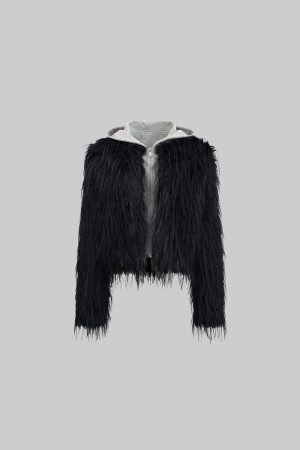 WARDEN EDGE Faux Fur Contrast-Layered Jacket