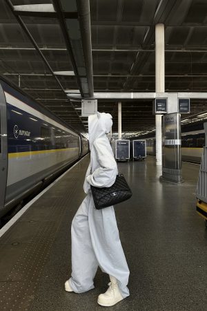 WARDEN EDGE Grey-Blue Hoodie Sweatpants Set
