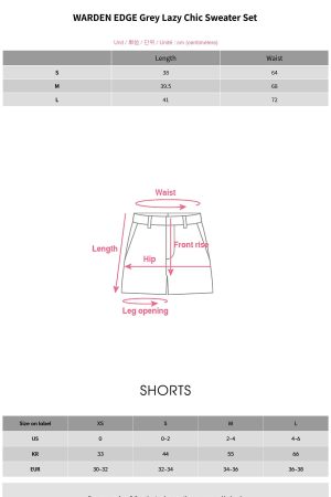WARDEN EDGE Grey Lazy Chic Sweater Set