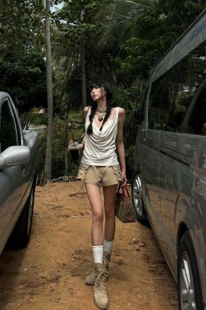 WARDEN EDGE Khaki Utility Cargo Shorts