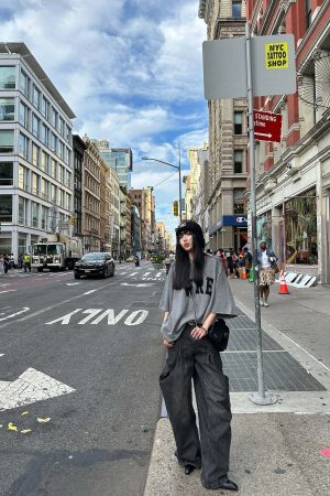 WARDEN EDGE Oversized Knit Sweater with Drop Shoulders