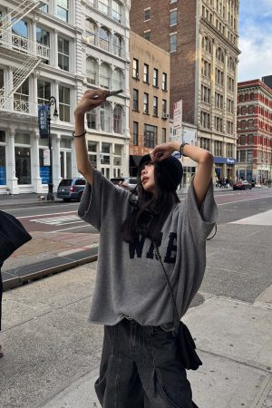 WARDEN EDGE Oversized Knit Sweater with Drop Shoulders