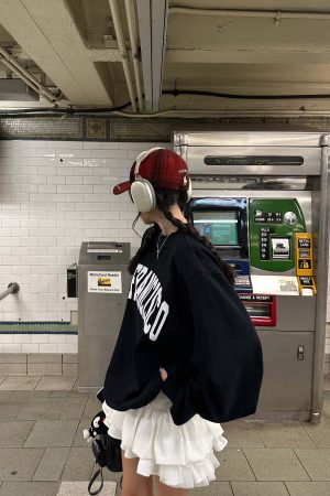 WARDEN EDGE Oversized San Francisco Sweatshirt Casual Streetwear Pullover