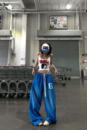 WARDEN EDGE Oversized Wide-Leg Sweatpants