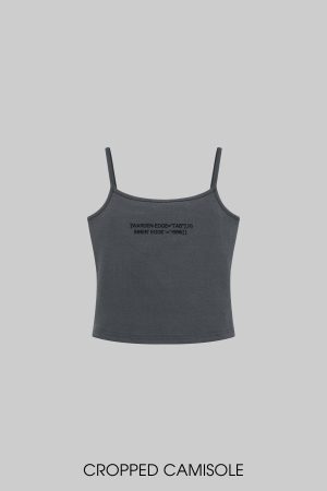 WARDEN EDGE Ribbed Knit Flared Pants & Cropped Camisole Set