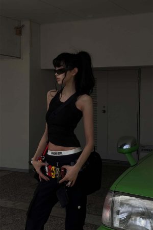 WARDEN EDGE Ribbed Racerback Tank Top