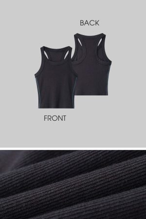 WARDEN EDGE Ribbed Racerback Tank Top