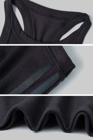WARDEN EDGE Ribbed Racerback Tank Top
